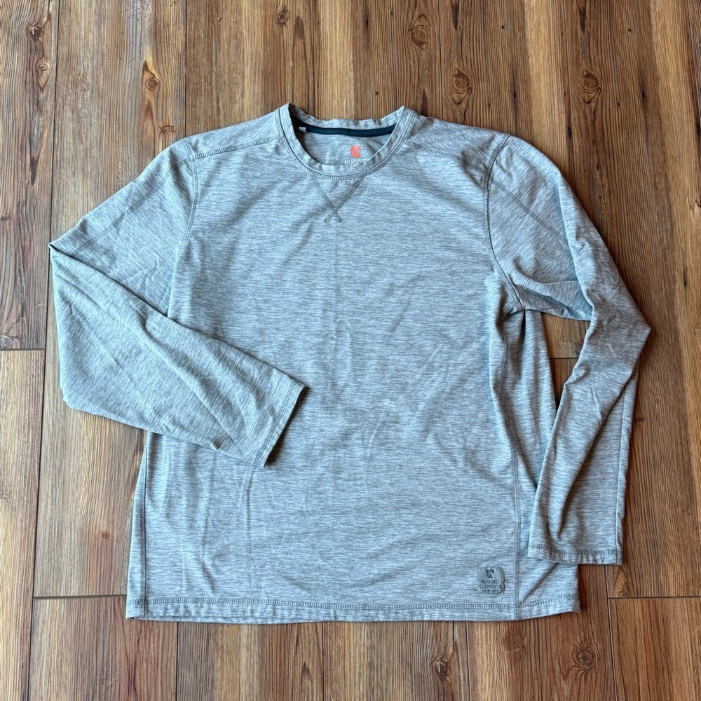Men's Heather Gray Long Sleeve Shirt - Rugged Elements